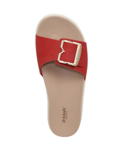 Dr. Scholl's All Right Slide Sandal In Red