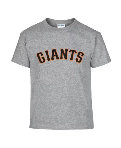 Soft As A Grape Big Boys And Girls Black/gray San Francisco Giants Two-pack T-shirt Set