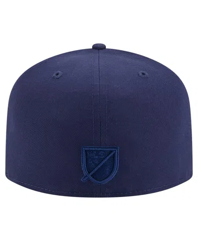 New Era Men's Navy Atlanta United Fc Color Pack A-frame 59fifty Fitted Hat