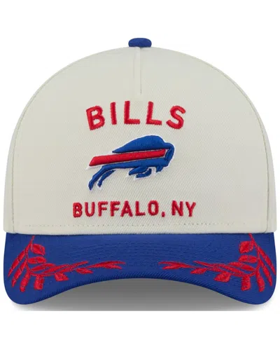 New Era Men's Cream/royal Buffalo Bills 2025 Nfl Draft A-frame 9fifty Snapback Hat