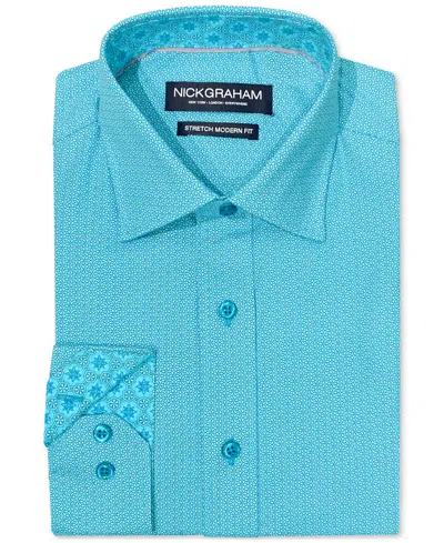Nick Graham Men's Kaleidoscope Star Dress Shirt In Blue