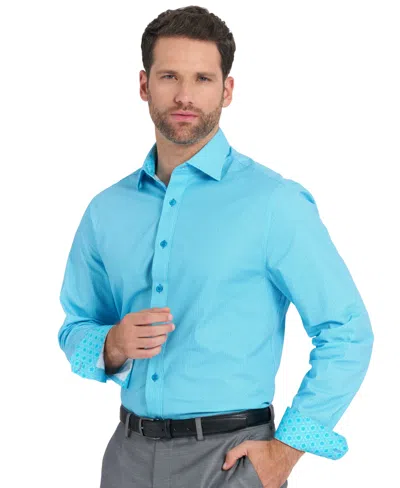 Nick Graham Men's Kaleidoscope Star Dress Shirt In Blue