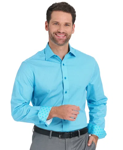 Nick Graham Men's Kaleidoscope Star Dress Shirt In Blue