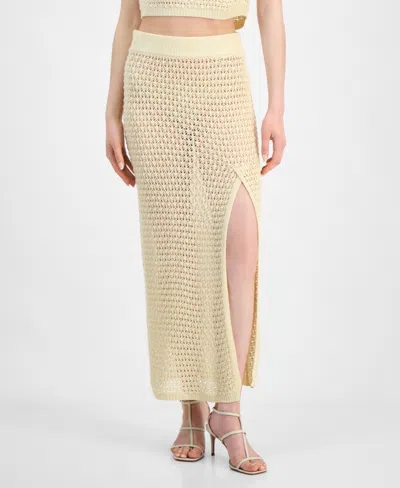 Guess Women's Crochet Skirt In Neutral