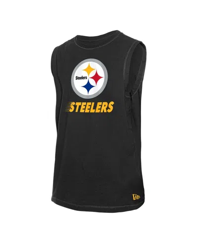 New Era Men's Black Pittsburgh Steelers Leisure Collection Tank Top In Black