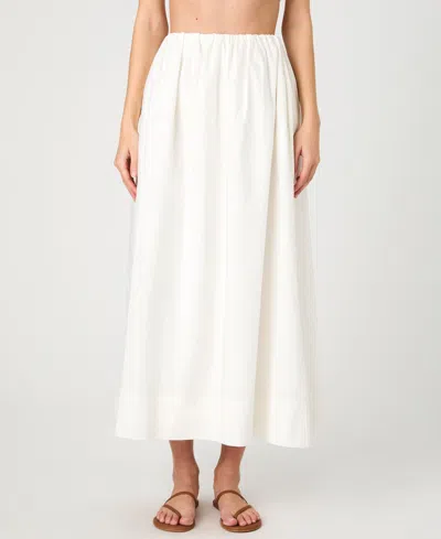 French Connection French Conection Nomi Cotton Ruched Midi Skirt