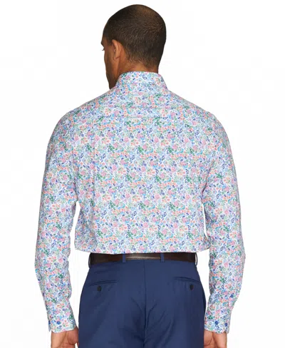 Nick Graham Men's Botanical Floral Dress Shirt In Blue