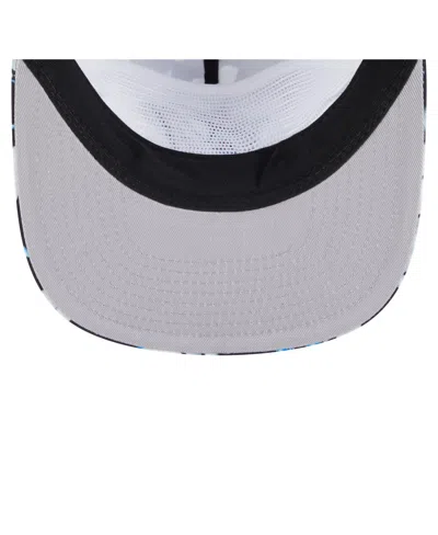 New Era Men's Black Miami Marlins Adventure Pattern Golfer Trucker Snapback Hat