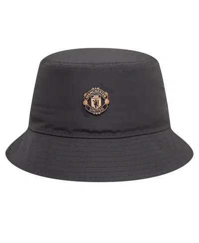 New Era Men's Gray Manchester United Bronze Bucket Hat