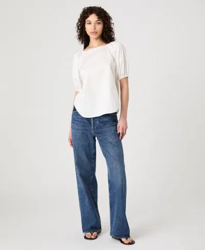 French Connection Alexis Raglan Puff Sleeve Top