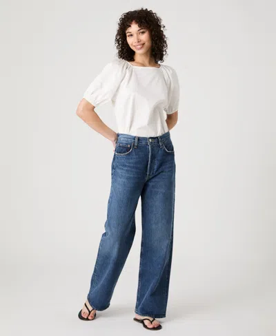 French Connection Alexis Raglan Puff Sleeve Top