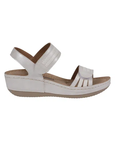 Gc Shoes Women's Samar Wedge Sandals In Gray