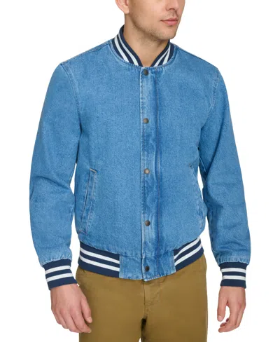 Levi's Denim Varsity Jacket In Blue