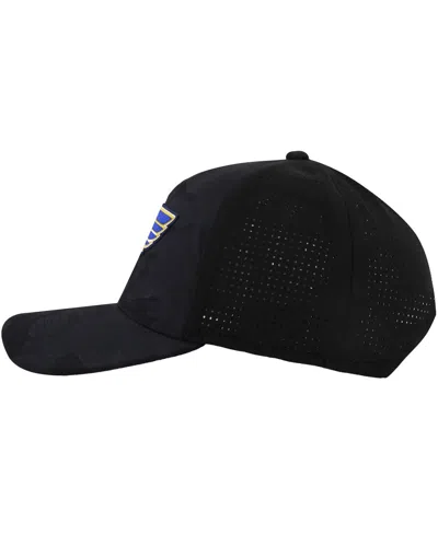 American Needle Men's Black St. Louis Blues Valin Camo Super Tech Vented Adjustable Hat In Black