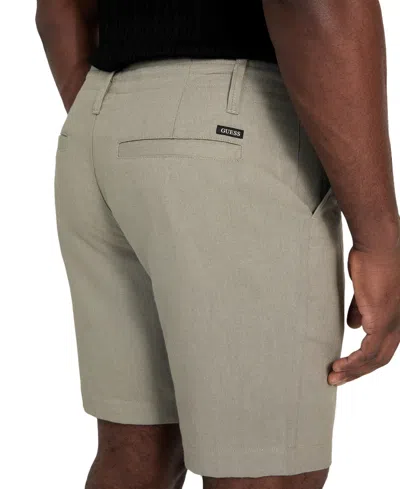 Guess Men's Fletcher Relaxed-fit Textured 8" Shorts In Neutral