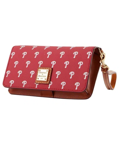 Dooney & Bourke Women's Philadelphia Phillies Fey Phone Wristlet In Red