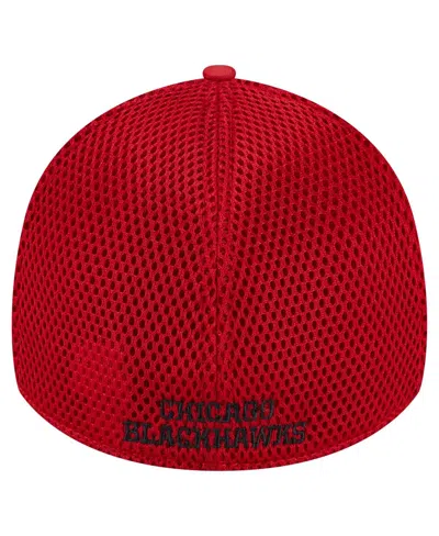 New Era Men's Red Chicago Blackhawks Active Subtle Camo 39thirty Flex Hat