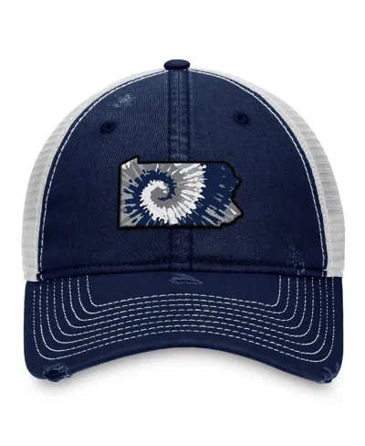 Top Of The World Men's Navy/white Penn State Nittany Lions Two-tone Adjustable Hat