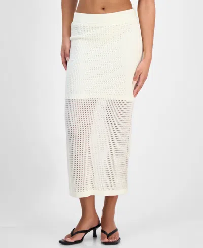 Bar Iii Women's Crochet Midi Skirt, Exclusively At Macy's