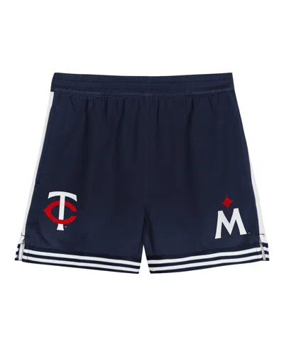 Outerstuff Toddler Red/navy Minnesota Twins Pinch Hitter Infielder T-shirt Shorts Set
