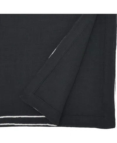 Saro Lifestyle Double Line Embroidered Table Runner 16" X 72"