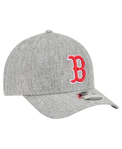 New Era Men's Gray Boston Red Sox Cotton Weave M-crown A-frame 9forty Adjustable Hat
