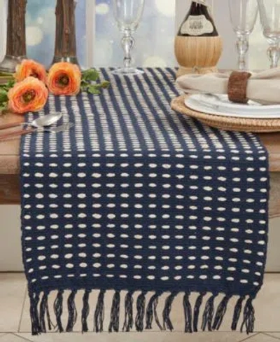 Saro Lifestyle Dashed Woven Table Runner Collection
