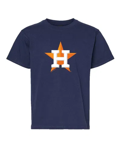 Soft As A Grape Big Boys And Girls Navy/gray Houston Astros Two-pack T-shirt Set