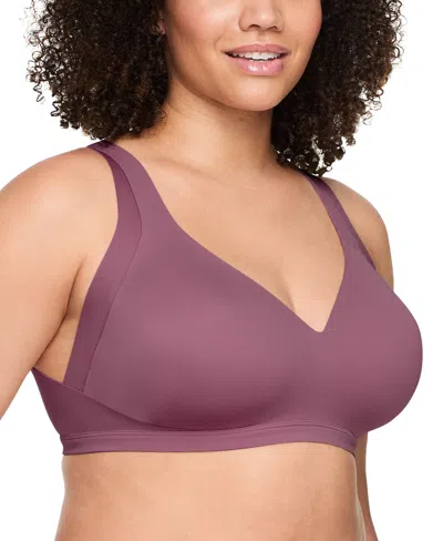 Warner's Warners No Side Effects Underarm And Back-smoothing Comfort Wireless Lightly Lined T-shirt Bra Ra223 In Purple