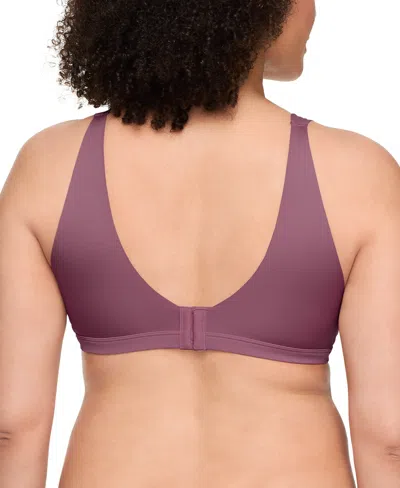 Warner's Warners No Side Effects Underarm And Back-smoothing Comfort Wireless Lightly Lined T-shirt Bra Ra223 In Purple