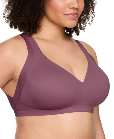 Warner's Warners No Side Effects Underarm And Back-smoothing Comfort Wireless Lightly Lined T-shirt Bra Ra223 In Purple