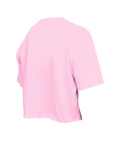 NEW ERA BIG GIRLS LIGHT PINK HOUSTON ASTROS FLIP SEQUIN TEAM T-SHIRT 