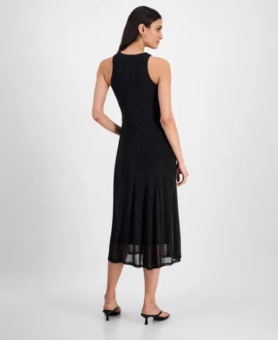 Bar Iii Women's Rhinestone Mesh Midi Dress, Exclusively At Macy's