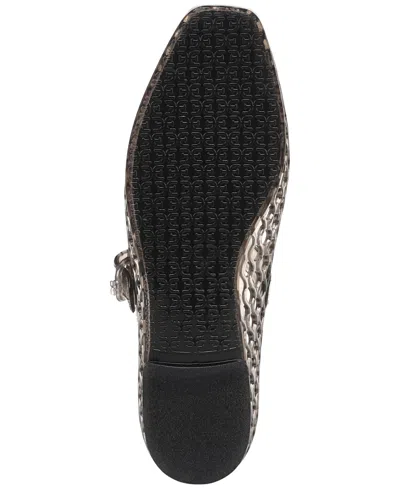Sam Edelman Michaela Jelly Mary Jane Net-pattern Flats In Transparent