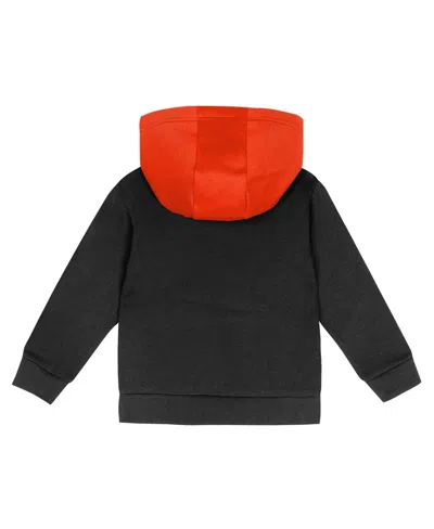 Outerstuff Toddler Orange/black San Francisco Giants Wind Up Pullover Hoodie And Sweatpants Set