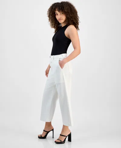 Liverpool Los Angeles Stride Patch Pocket Super High Waist Crop Wide Leg Jeans