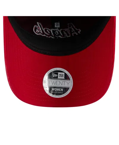 New Era Women's Red Los Angeles Angels Corduroy 9twenty Adjustable Hat