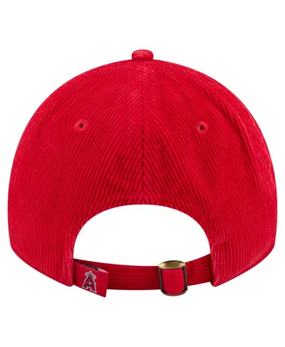 New Era Women's Red Los Angeles Angels Corduroy 9twenty Adjustable Hat