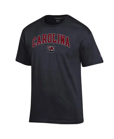 Champion Men's Black South Carolina Gamecocks Arch Over Logo T-shirt In Multi