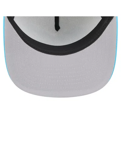 New Era Men's White/blue Miami Marlins Retro Script Trucker 9fifty Snapback Hat