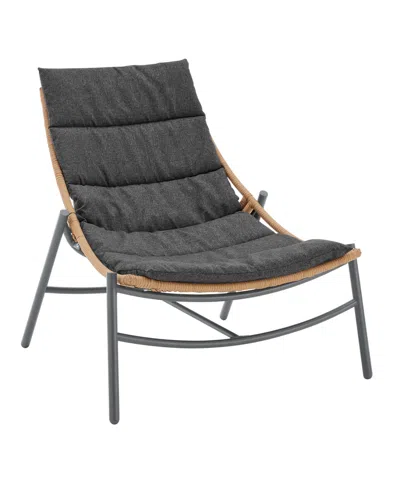 Manhattan Comfort 30.7" 3-pc. Metal Sunset Modern Upholstered Patio Conversation Set