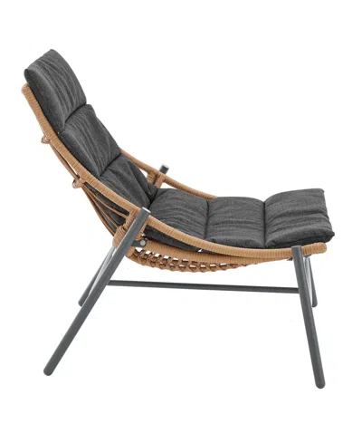 Manhattan Comfort 30.7" 3-pc. Metal Sunset Modern Upholstered Patio Conversation Set