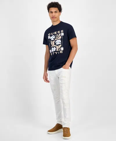 Guess Men's  Style Logo Graphic T-shirt In Black