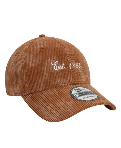 New Era Men's Tan Ac Milan Corduroy 9forty Adjustable Hat