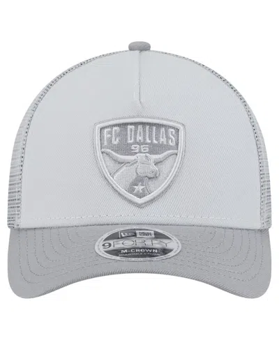New Era Men's Gray Fc Dallas Color Pack 9forty A-frame Adjustable Trucker Hat