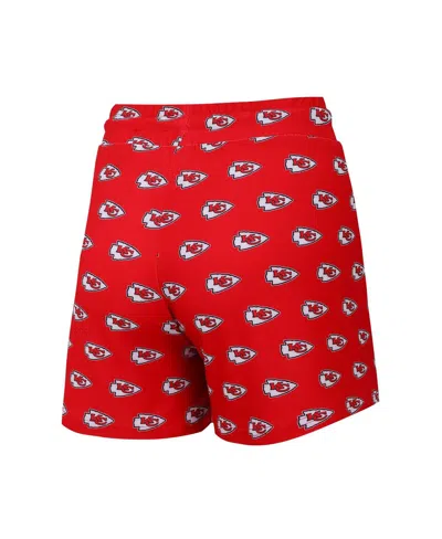 Concepts Sport Women's Kansas City Chiefs Gauge Allover Print Cropped Tank Top And Shorts Sleep, Set Of 2 In Red