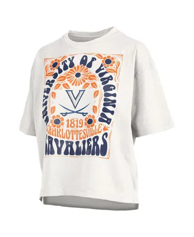 Pressbox Women's White Virginia Cavaliers Harmony Oversized T-shirt