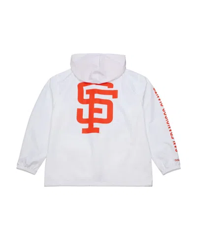 Mitchell & Ness White San Francisco Giants Vintage Full-snap Hooded Coaches Jacket