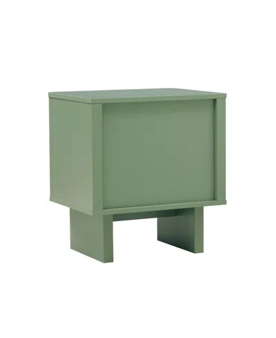 Manhattan Comfort 21.9" Wood Ella Modern 2-full Extension Drawer Nightstand