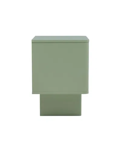 Manhattan Comfort 21.9" Wood Ella Modern 2-full Extension Drawer Nightstand